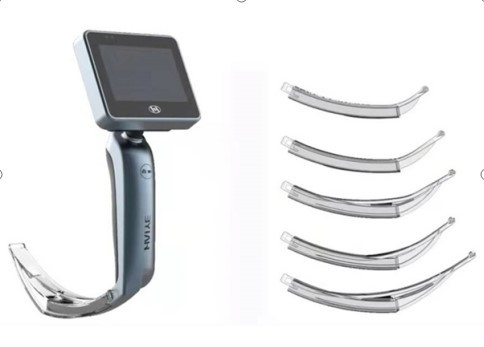 3.0 Inch High Definition Anesthesia Video Laryngoscope With 5 Disposable Blades