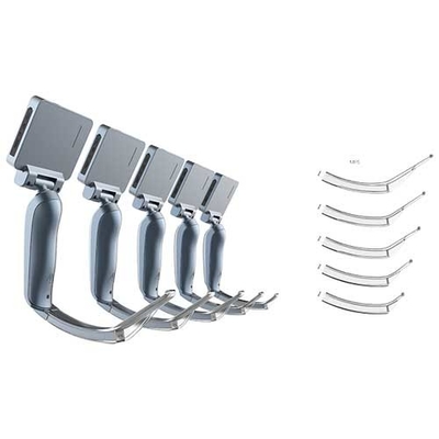 3.0 Inch Screen Surgical Reusable Video Laryngoscope With 5 Disposable Blades