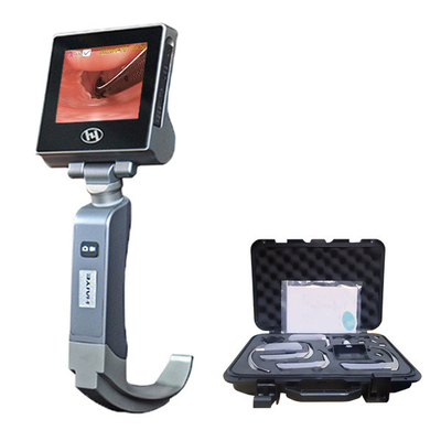 No Blind Spot Waterproof Optical Laryngoscope Airway Intubation 3400mA 3.0 Inch LCD Screen