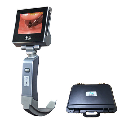 No Blind Spot Waterproof Optical Laryngoscope Airway Intubation 3400mA 3.0 Inch LCD Screen