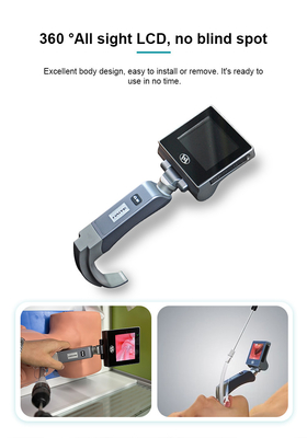 2022 Stainless Steel 30 FPS Anesthesia Video Laryngoscope Type C with 5 Blades