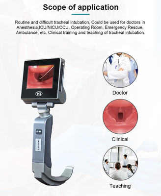 1280*720px Portable Haiye Video Laryngoscope USB Output