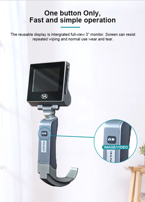 1280*720px Portable Haiye Video Laryngoscope USB Output