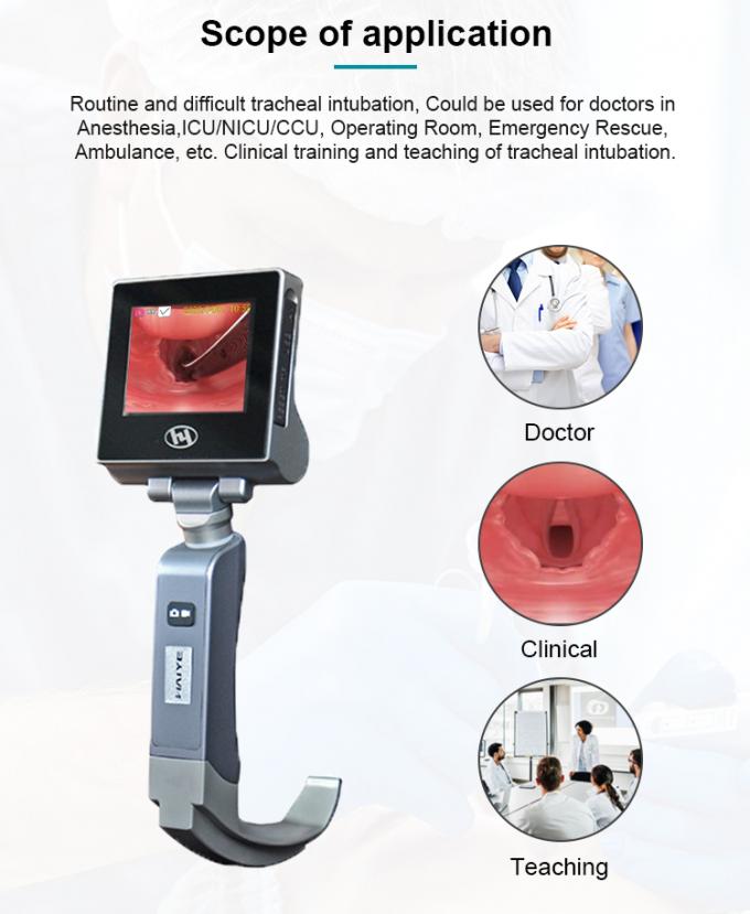 32GB Emergency Medical Device Video Laryngoscope For Difficult Airway